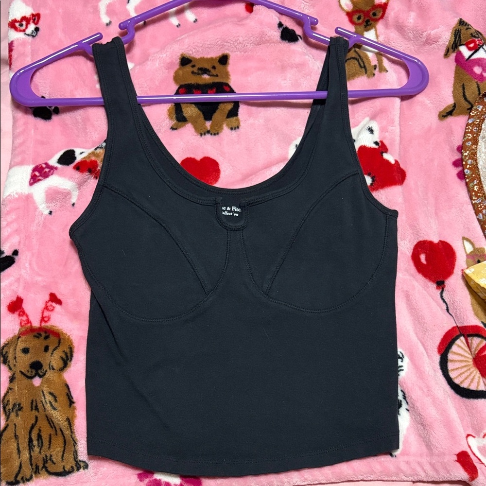 Abercrombie & Fitch Black Tank Top